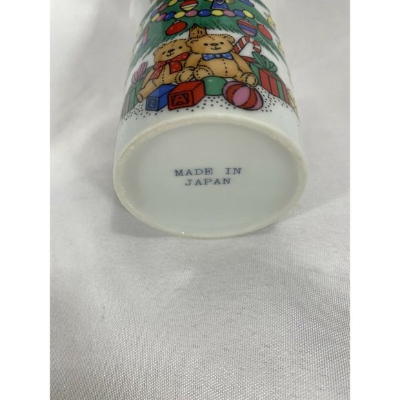 set of 3 Japan Christmas Vanity bathroom set Christmas tree gold trim - Picture 7 of 10